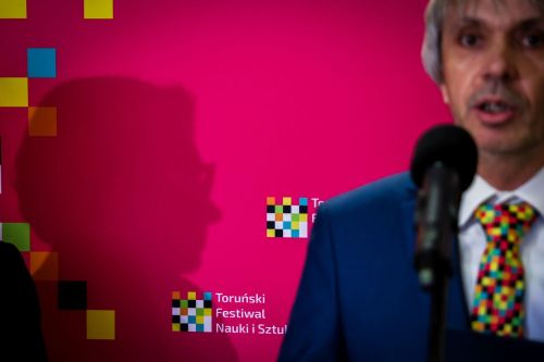 Konferencja prasowa 24. TFNiS 2026 (Biblioteka Uniwersytecka, 9.04.2026).  [fot. Andrzej Romański] zdjęcie reportażowe z wydarzenia festiwalowego. Kliknij, aby powiększyć zdjęcie