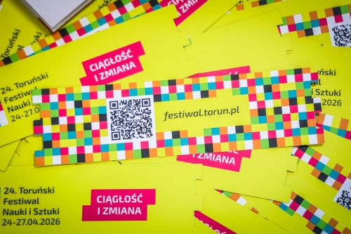 Konferencja prasowa 24. TFNiS 2026 (Biblioteka Uniwersytecka, 9.04.2026).  [fot. Andrzej Romański] zdjęcie reportażowe z wydarzenia festiwalowego. Kliknij, aby powiększyć zdjęcie