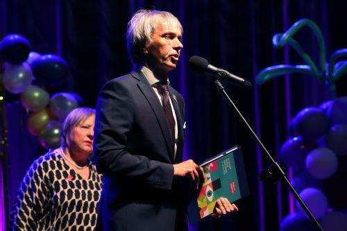 TFNIS 2025 dzień 1 - inauguracja i spektakl muzyczny "Księżniczka Czardasza" w Auli UMK.  [fot. Andrzej Romański] zdjęcie reportażowe z wydarzenia festiwalowego. Kliknij, aby powiększyć zdjęcie